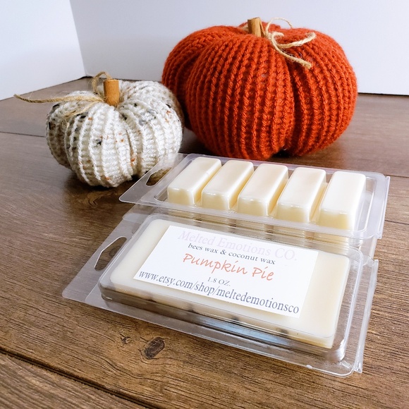 handmade pumpkin pie snap bar wax melts - Picture 1 of 6